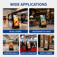 Kiosque d'affichage numérique portable pour extérieur, certifié IP65, compatible SDK, avec écran LCD, pour centres commerciaux et promotions d'événements de vente au détail