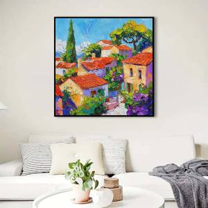 Peinture à l'huile abstraite moderne de paysage <span class=keywords><strong>acrylique</strong></span> Belle conception de <span class=keywords><strong>couteau</strong></span> à palette avec base de support en toile - Product Image 6