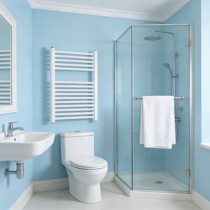 Radiateur de <span class=keywords><strong>serviette</strong></span> de salle de bain en acier chromé or PVD moderne de luxe avec chauffage à l'eau chaude et porte-serviettes - Product Image 2