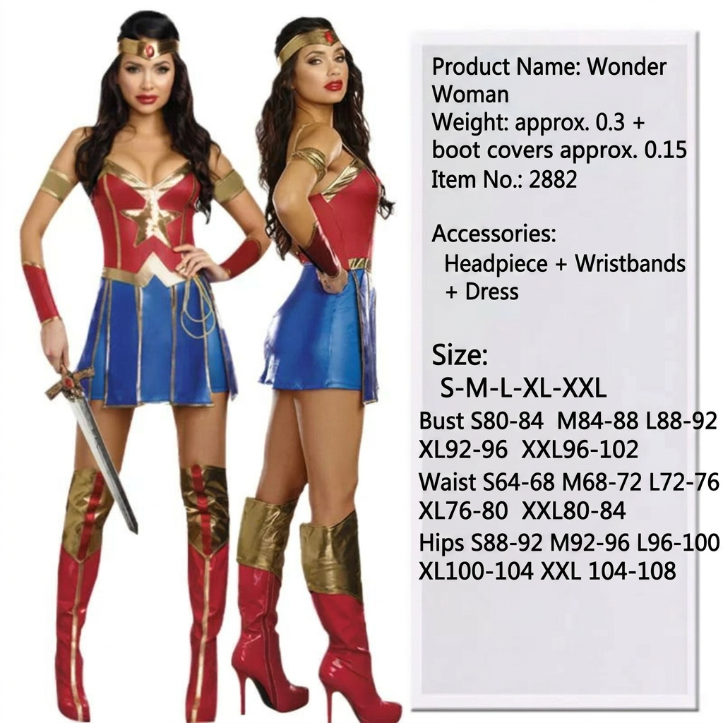 knee length dresses for ladies Vintage Wonder Woman Costume for Kids main image 1
