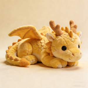 Peluche de Dragón Amarillo Personalizado, Juguete de Peluche Suave, Dragón Volador, Muñeco de Peluche para Niños - Product Image 1