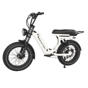 Bicicleta Eléctrica con Llantas Gruesas LEICHTEN 750W 48V, Aluminio Electrónico, 7 Velocidades, Suspensión Completa, Diseño Vintage TDN32Z, 7 Velocidades - Product Image 6