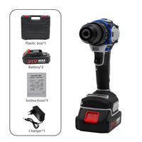 Perceuse électrique sans fil mini 21V avec batterie au lithium, mandrin en fer de 10 mm, ensemble de perceuse à percussion, OEM direct usine