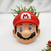 Masque de fête amusant en PVC biodégradable avec motif personnalisé pour le poisson d'avril, la remise des diplômes, Halloween