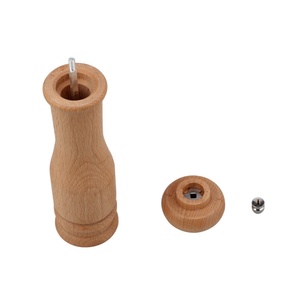 Molinillos manuales de sal y pimienta de madera totalmente recargables, mecanismo de molienda de cerámica, anticorrosión, molinillo de sal y pimienta - Product Image 4