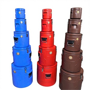 Set of 5 <strong>Stainless</strong> <strong>Steel</strong> Insulated Metal Buckets <strong>Food</strong> Warmer and Cooler Barrel Heat-Insulation <strong>Food</strong> Storage &amp; <strong>Container</strong> - Product Image 1