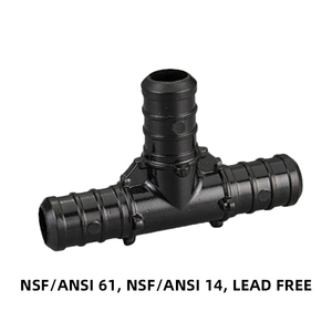 Giá rẻ bán buôn nhà máy trực tiếp saleslead miễn phí 1/2 "x 1/2" x 1/2 "nhựa pex tee, uốn, nhựa pex chèn barb Tee - Product Image 2