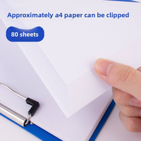Portapapeles de Plástico Personalizado de Perfil Bajo, Tamaño Carta, Organizador de Archivos de PVC Azul para Oficina y Hogar, Almacenamiento de Archivos de Papel Tamaño A4