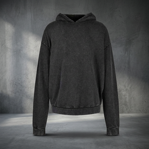 Sweat à capuche tissé en coton 100% doublé, imprimé sur mesure, sans minimum de commande, vente en gros d'usine, pour garçons - Product Image 3