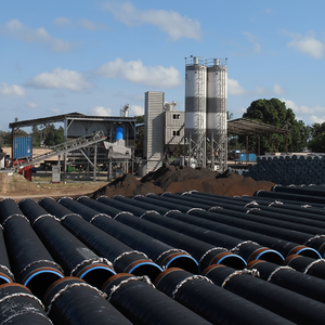 Alambre de plástico de malla de acero reforzado de tubo compuesto de HDPE PE100 soldado con cubierta de sándwich de peletizador de rollo dúplex compuesto - Product Image 1