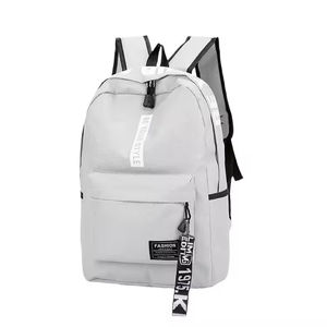 Mochila Unisex Ligera de Estilo Coreano Personalizada, Simple, Moderna, Casual, para la Universidad, la Escuela Secundaria, Diseño de Letras en Poliéster - Product Image 5