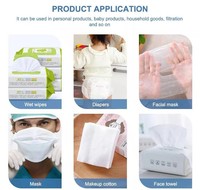 Einweg-haut freundliches Material Vliesstoff für Babywindel-Feucht tücher Angemessener Preis Elastischer Spunlace-Vliesstoff