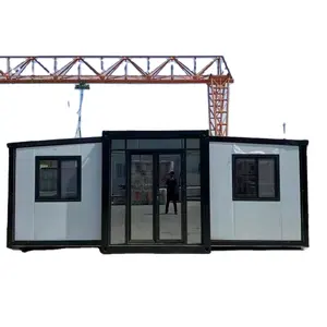 Cheap and fast to install customized transportable container house prefab foldable house luxury modular mobile container house