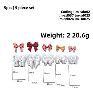 Molde cortador de arcilla polimérica de cerámica suave de Navidad, guirnalda de lazo, molde de corte en relieve, herramienta de fabricación de joyas colgantes para pendientes DIY - Product Image 5