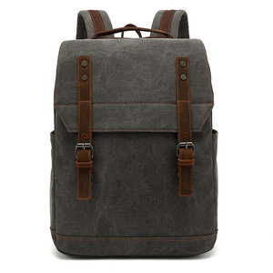 Custom <b>Large</b> Capacity New School Bag Business <b>Large</b> Capacity Canvas <b>Backpack</b> Outdoor Leisure Travel Mens Computer Bag <b>Backpack</b> - Product Image 5