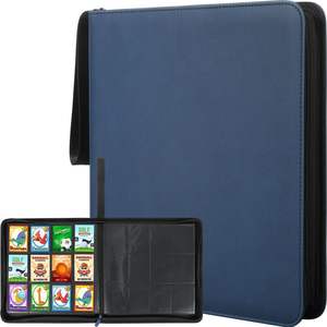 Reliure de cartes à collectionner en cuir PU 12 poches TCG Pokemoned pour le stockage - Product Image 1