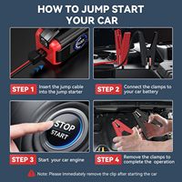 12V 16000mAh Car Jump Starter with Air Compressor 150PSI Tire Inflator