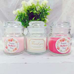 Vente en gros Porte-verre style <span class=keywords><strong>Yankee</strong></span> <span class=keywords><strong>Bougie</strong></span> parfumée naturelle en cire Marque privée de luxe personnalisable avec couvercle et boîte - Product Image 2