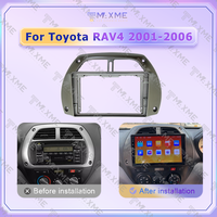 Nigeria : Promotion ! Cadre universel pour autoradio Android et panneau de navigation pour Toyota RAV4 – Lecteur Android pour voiture