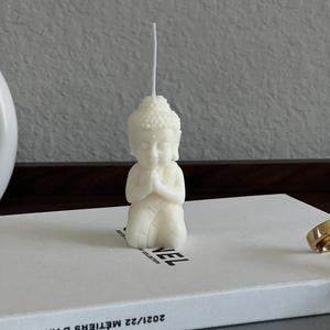 2024 bougies bouddhistes <span class=keywords><strong>de</strong></span> conception populaire décor à la maison Mini bougie <span class=keywords><strong>de</strong></span> <span class=keywords><strong>bouddha</strong></span> bougie <span class=keywords><strong>de</strong></span> prière blanche spirituelle personnalisée pour l'activité religieuse - Product Image 2