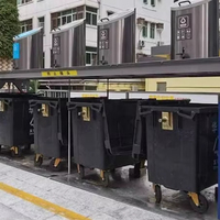 Poubelles souterraines, Poubelle souterraine grande capacité, Conteneur de déchets à levage, Conteneur de déchets souterrain
