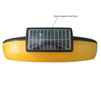 Feu de signalisation solaire CadSolar Sunflower 400 mm 8 LED autonomie 15 jours IP65 pour parking et barrière