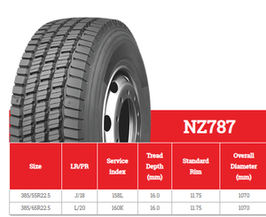 Neumáticos Pesados NZ787 385/55R22.5 385/65R22.5, Neumáticos Nuevos de Invierno para Remolque - Product Image 3
