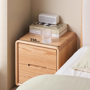 Table de <span class=keywords><strong>chevet</strong></span> et armoire de rangement en chêne massif de style japonais moderne de luxe, avec <span class=keywords><strong>2</strong></span> tiroirs, pour appartement, vente en gros directe d'usine - Product Image 5