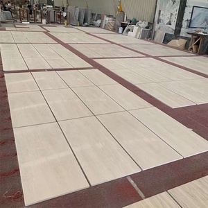 Chất lượng cao Trung Quốc bán buôn hóa thạch gỗ màu be đá vôi Ốp tường hiện đại đánh bóng sàn đá cẩm thạch gạch trong nhà ngoài trời khách sạn - Product Image 4