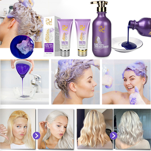 Shampooing violet à usage quotidien de bonne qualité d'approvisionnement d'usine pour cheveux blonds 500ml shampooing violet de marque privée - Product Image 5