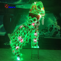 Accessoires de danse du lion de Changsha, tête de lion double ou simple pour adulte, tenue de performance par China Lion Dance Supplies