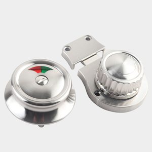 Loquet de porte en acier inoxydable avec indicateur d'occupation pour toilettes publiques – Sécurité et confidentialité des toilettes - Product Image 1