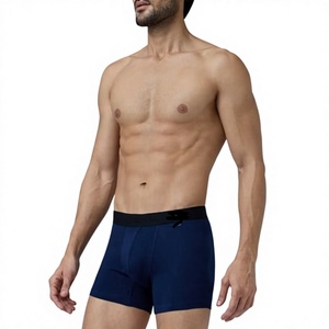 Calzoncillos bóxer de cintura media para hombre, 95% algodón superpeinado y 5% elastano, con logotipo personalizado OEM al por mayor, antibacterianos - Product Image 3