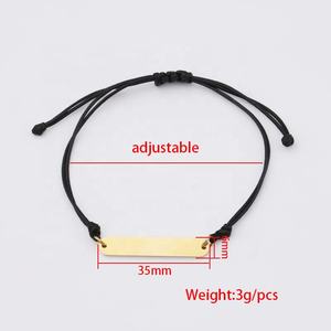 Odian bijoux 2023 nouveau gros fait à la main réglable coton nylon satin chaîne corde tissé bracelet pour garçons filles enfants enfants - Product Image 5