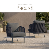 Moderner Outdoor-Loungesessel Gepolstert Nicht-Wasserdicht Akzent-Sofa Einsitzer UV-Beständig PE-Rattan-Seil Seitliche Rückenlehne Metallbeine