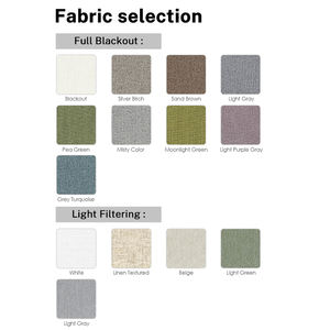 Persianas enrollables personalizadas Manual Roman Shades Blackout 100% Poliéster Tela ignífuga - Product Image 4