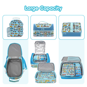 Kids Backpack and Lunch Box Water Bottle Sets <strong>School</strong> <strong>Bag</strong> Back to <strong>School</strong> Supplies - Product Image 2