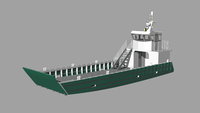 Bateau de pêche d'atterrissage à double sol, modèle, norme européenne, en aluminium, 15m