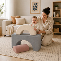 Blocs d'empilage en éponge arc-en-ciel pour tout-petits, taille et couleur personnalisées OEM/ODM, jouet d'intérieur Montessori pour la vente en gros