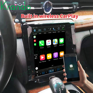 Krando 10.4 "Tesla phong cách xe đơn vị đứng đầu autoradio Android cho MASERATI quattroporte 2013 - 2020 Car Stereo Android Car đài phát thanh GPS - Product Image 4