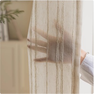 Style japonais haut de gamme rideaux noirs occultants en lin <span class=keywords><strong>transparent</strong></span> cantonnières en coton salon de thé Zen filtre de lumière <span class=keywords><strong>Non</strong></span> <span class=keywords><strong>transparent</strong></span> - Product Image 1