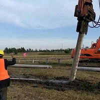 Pile Driver Vibro Marteau Hydraulique Excavatrice Monté Marteau Vibrant Machines De Construction