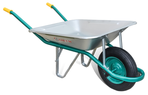 C1/650 galvanisé 60L capacité brouette en métal avec roue pneumatique démonté LG brouettes chantier de construction en gros - Product Image 2