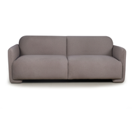 Canapé-lit convertible 2 places en tissu taupe foncé, pliable, pour salon, appartement, chambre d'amis, meubles de maison