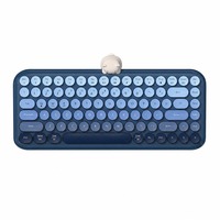 Clavier sans fil double mode ANNI BT et 2.4G, 84 touches, touches rondes dégradées, support magnétique pour Windows, Mac, Android
