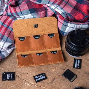 Pu Leather Customized Casecustomized Case Portable <b>Memory</b> Holder Sd Card Wallet for <b>Gifts</b> - Product Image 3