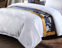 Ensemble de literie de chambre à coucher 100% coton, drap de lit de couleur blanche, taille unique en percale
