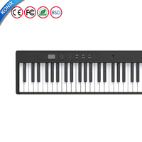 Piano numérique portable pliable KONIX, 88 touches, clavier MIDI, clavier de piano numérique chinois