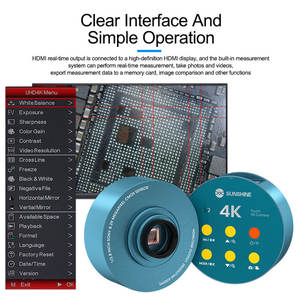 SUNSHINE <span class=keywords><strong>M</strong></span>-19 三目显微镜 4K 高清摄像头，专业级 30fps 索尼芯片，适用于工业和手机维修 - Product Image 5