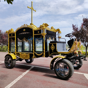 Carroza Fúnebre Eléctrica de Estilo Europeo Tradicional, Negra, con Remolque, Venta Especial, Transporte Especial - Product Image 5
